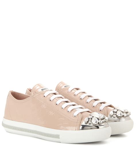 Miu Miu Patent Leather Sneakers 